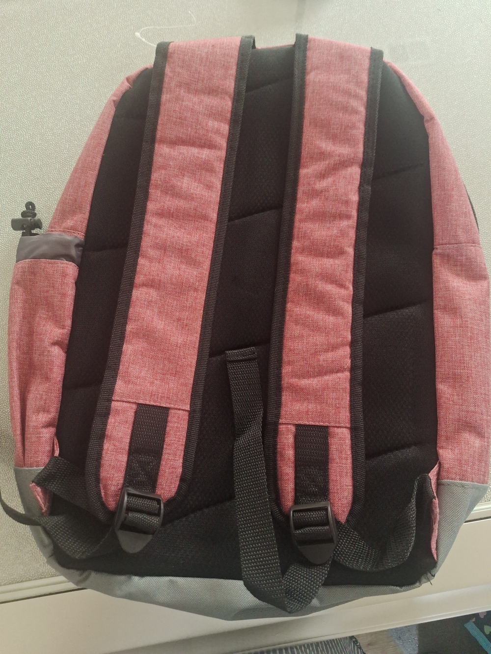 Men's Two-Tone Red and Black Everyday Backpack